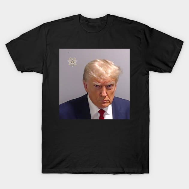 Donald Trump Mugshot T-Shirt by NewShift